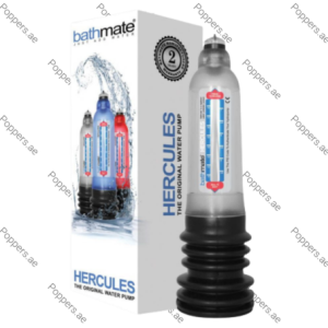 Bathmate Hercules Men Pump device and packaging on white background