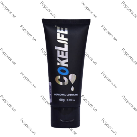 CokeLife Personal Lubricant tube on white background