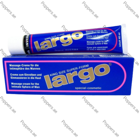 Largo Cream Original in UAE tube and packaging box on white background