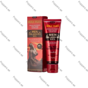 Maxman Cream men enlarging gel tube and box on white background