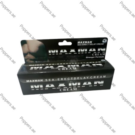 Maxman Delay Cream product box on white background