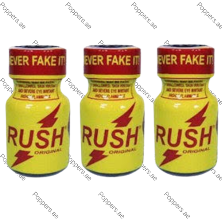 Rush Poppers Drops original bottles set on white background