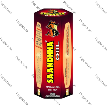 Sandha Oil massage oil for men packaging on white background