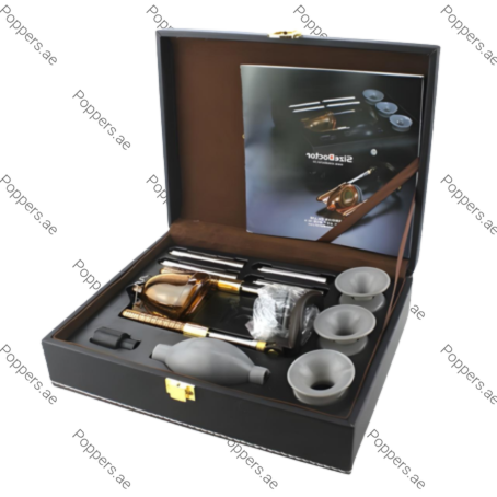 Size Doctor Pro Extender open case with traction system and accessory components