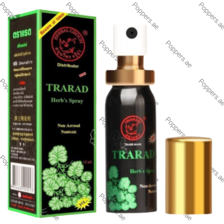 Tarad Herb Sex Spray bottle with spray nozzle and packaging box on white background