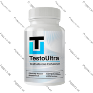 TestoUltra Capsules testosterone enhancer bottle on white background