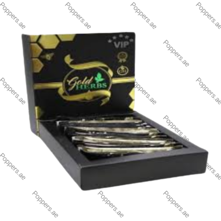 VIP Gold Herbs Honey sachets in premium display box on white background