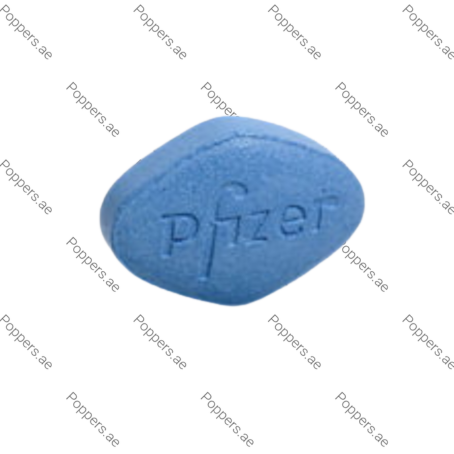 Viagra 100mg blue sildenafil tablet on white background