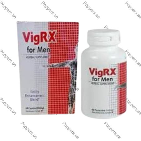 VigRX Penis Capsule bottle and packaging box on white background