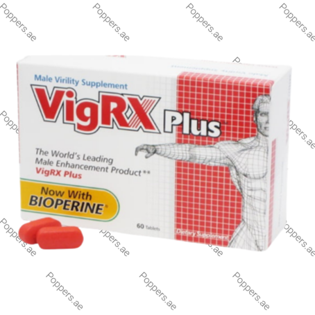 VigRX Plus Tablets packaging box and tablets on white background