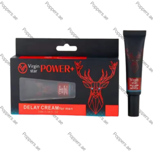 Virgin Star Power Delay Cream for Men tube and packaging box