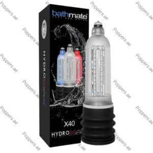 X40 Bathmate Pump device and packaging box on white background