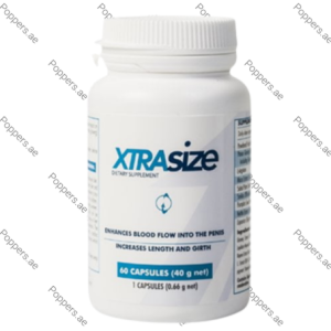 XtraSize Capsules supplement bottle on white background